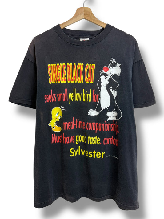 Vintage 1995 Looney Tunes “Single Black Cat” T Shirt
