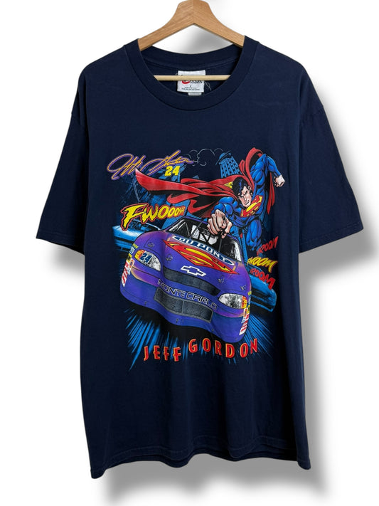 Vintage 1999 Jeff Gordon x Superman Nascar T Shirt
