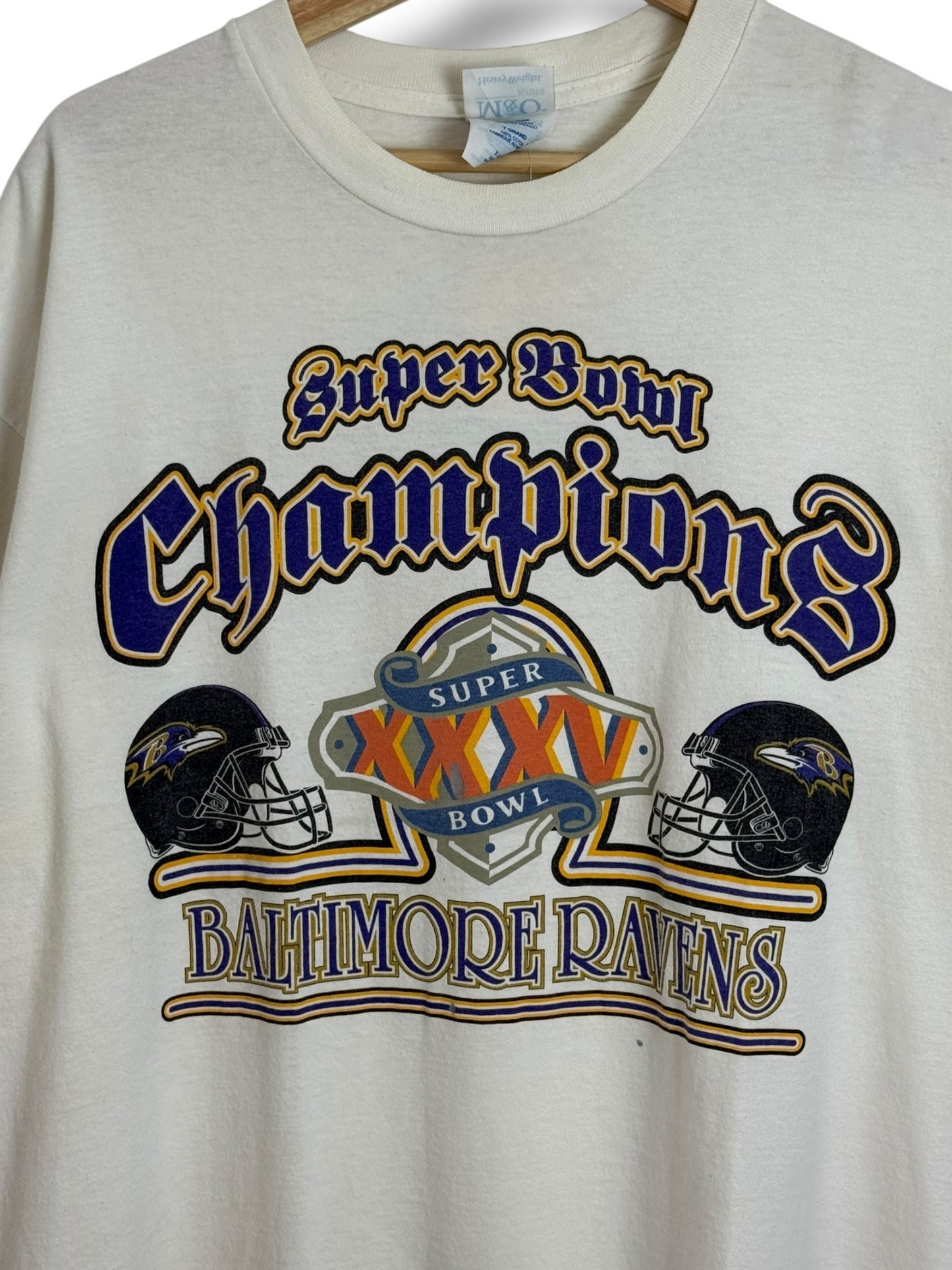 Vintage 90’s Superbowl Baltimore Ravens XXXV T Shirt