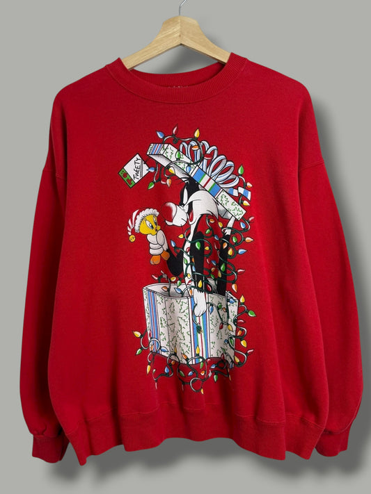 Vintage 1994 Looney Tunes Christmas Crewneck