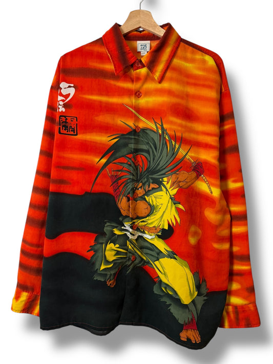 Vintage Anime AOP Button Up