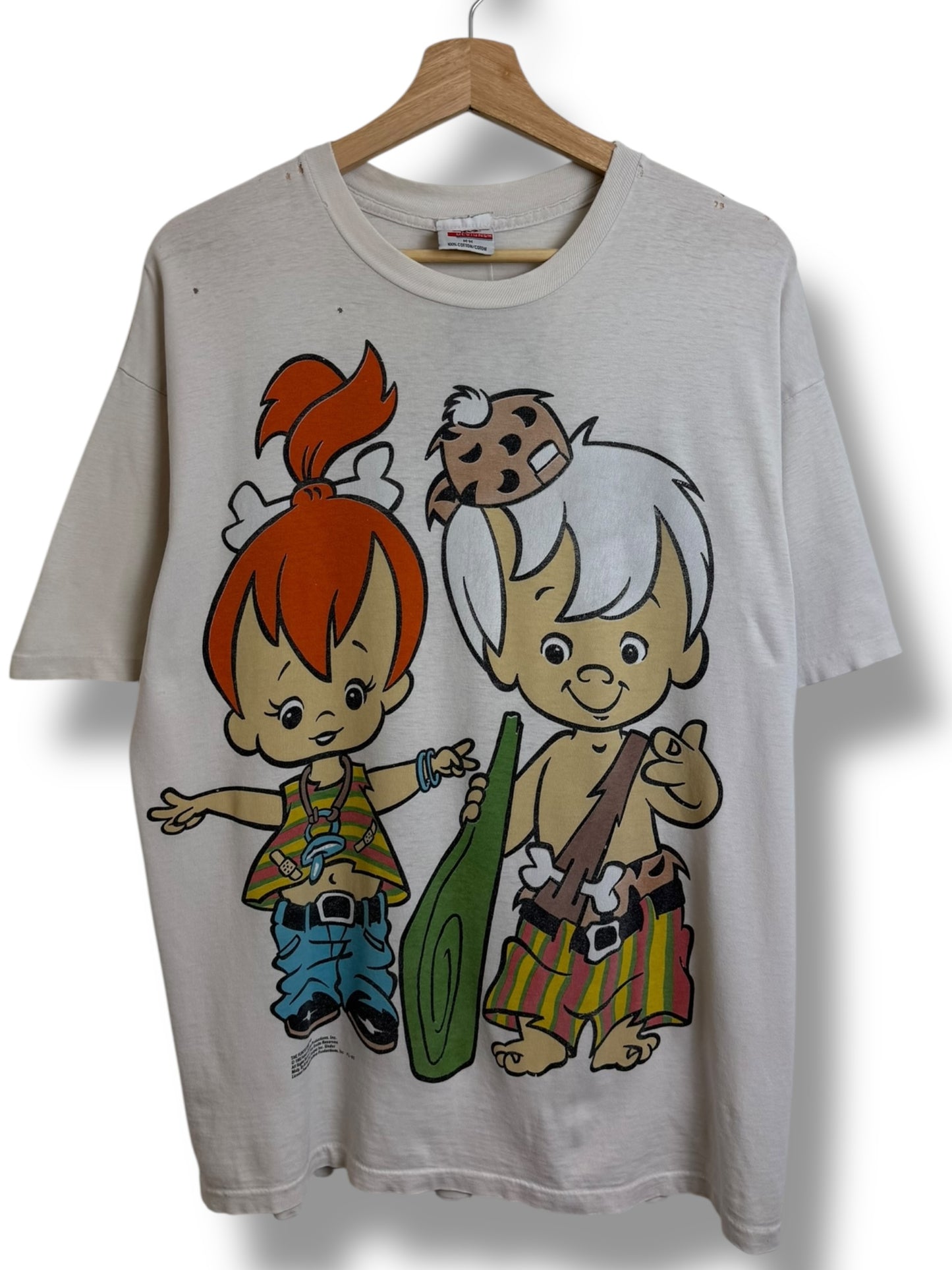 Vintage 1993 Flintstone Pebbles & Bam Bam T Shirt