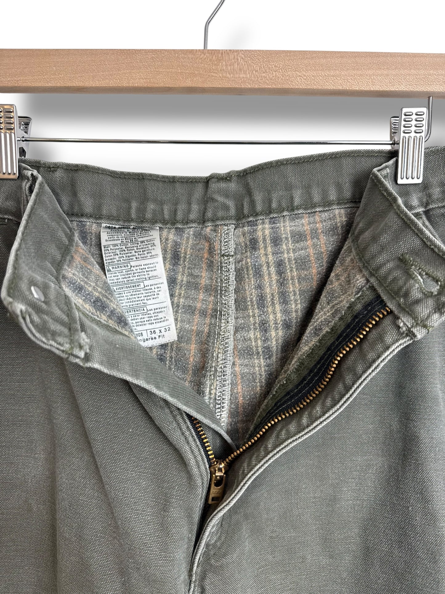 Vintage 2005 Carhartt Green Single Knee Pants