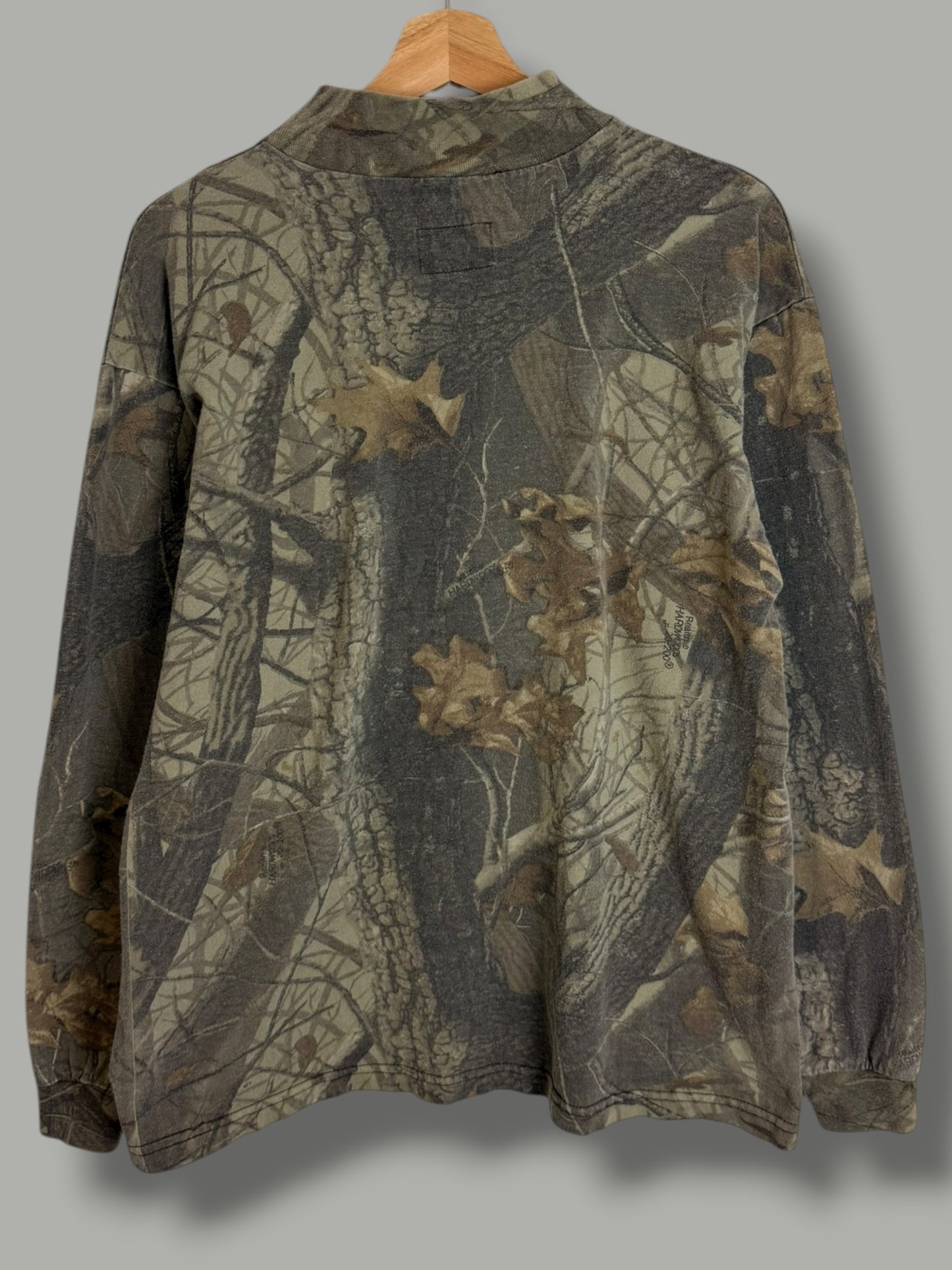 Vintage 2000's Duxbak Real Tree Mock Neck Long Sleeve
