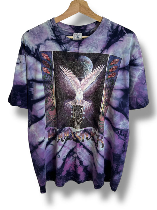 Vintage 1988 Woodstock Tye Dye Dove T shirt