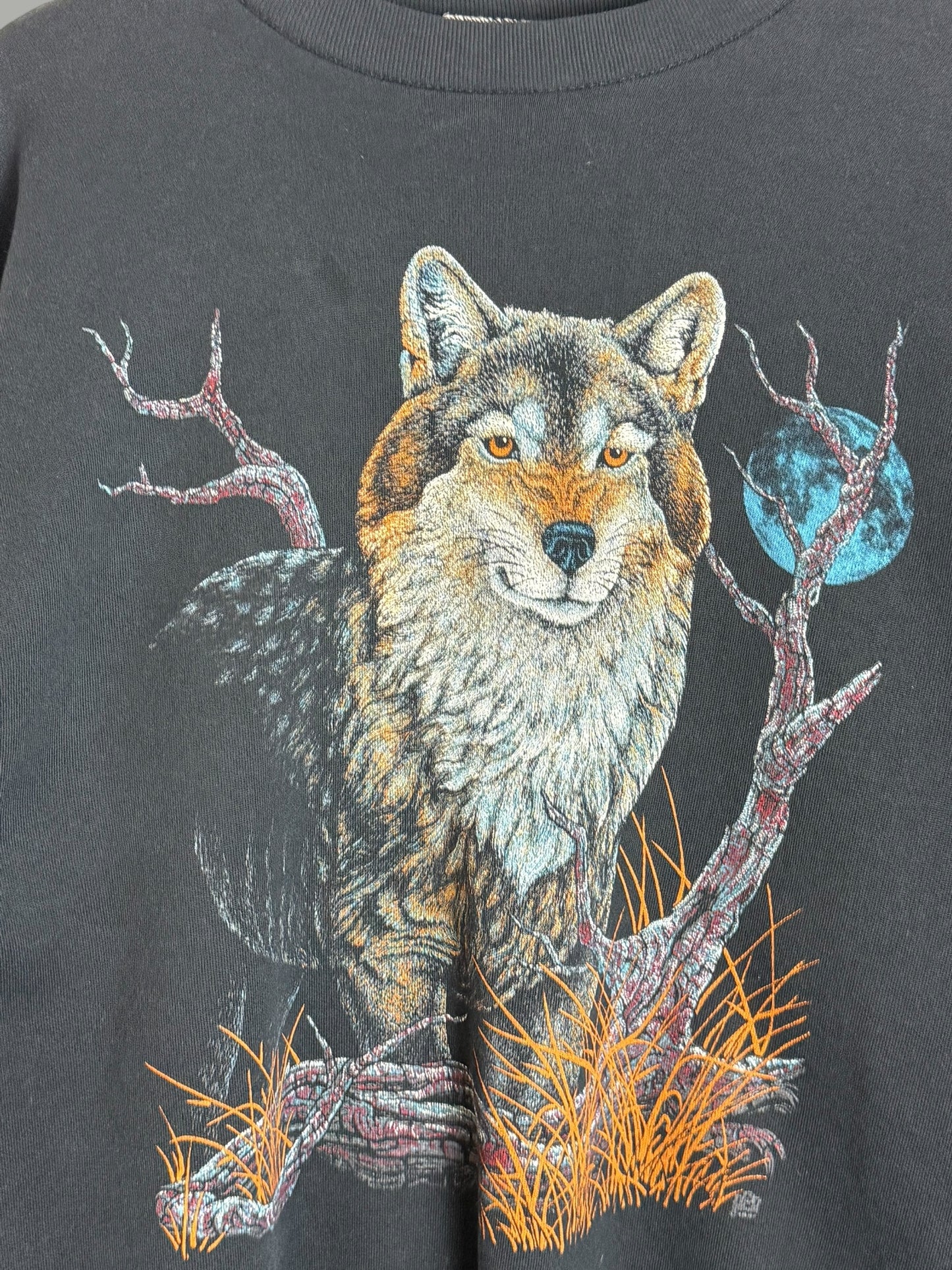 Vintage 1997 Nature Wolf Crewneck