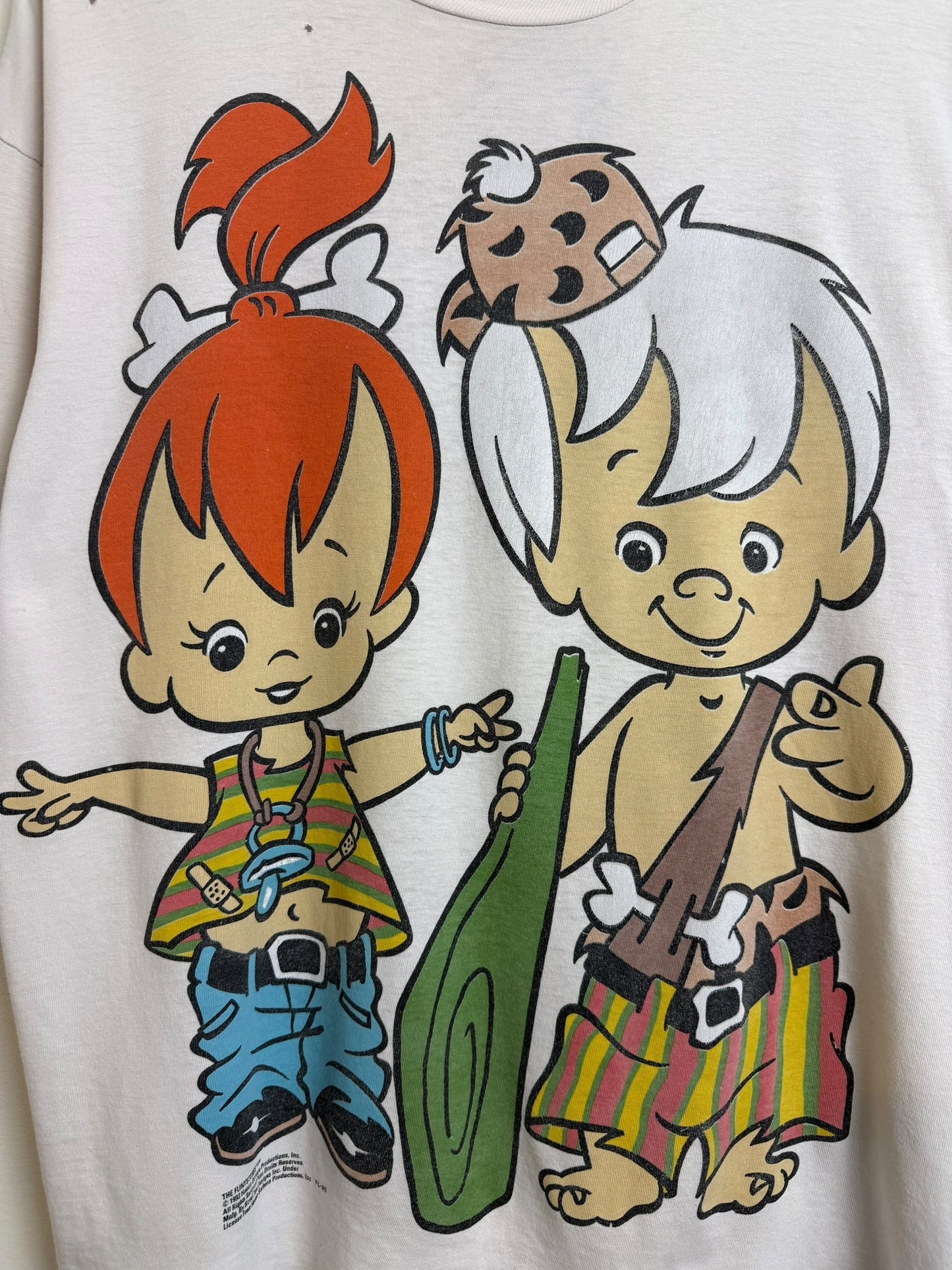 Vintage 1993 Flintstone Pebbles & Bam Bam T Shirt