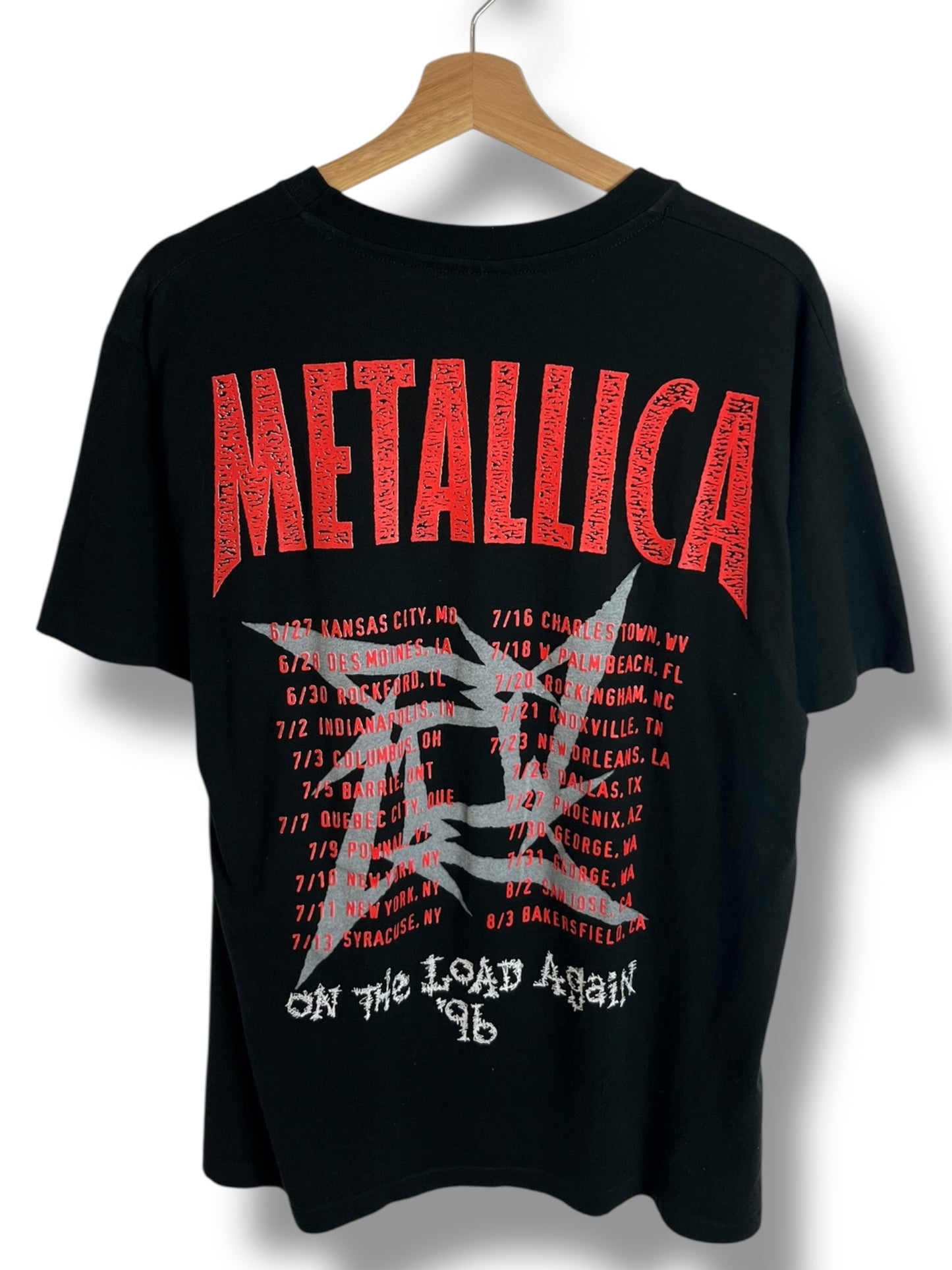 Vintage 1996 Metallica Tour “On The Load Again” T shirt