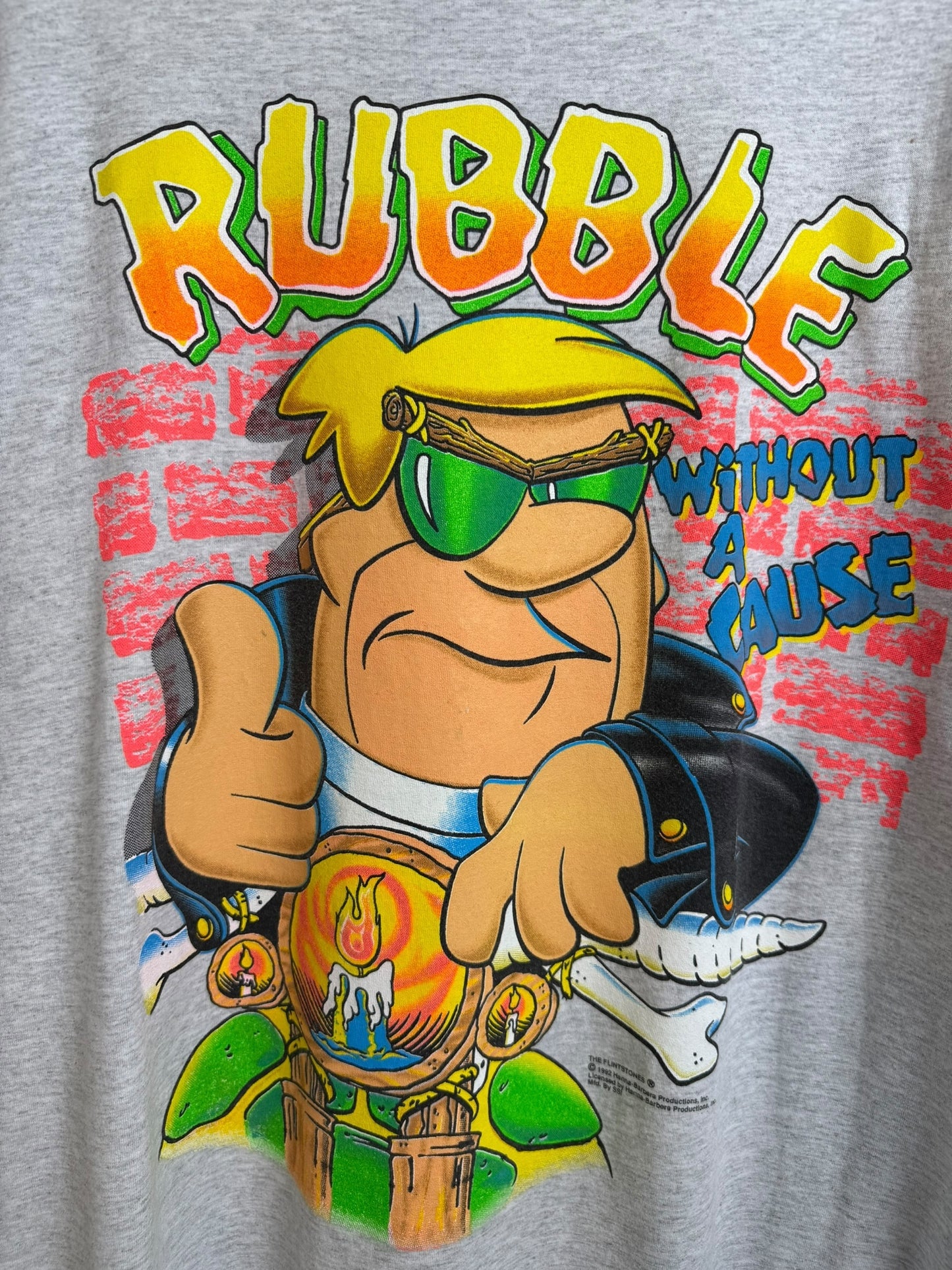 Vintage 1992 Flintstone “Rubble Without Cause” T Shirt