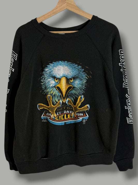 Vintage 1987 3D Emblem Harley Davidson Crewneck