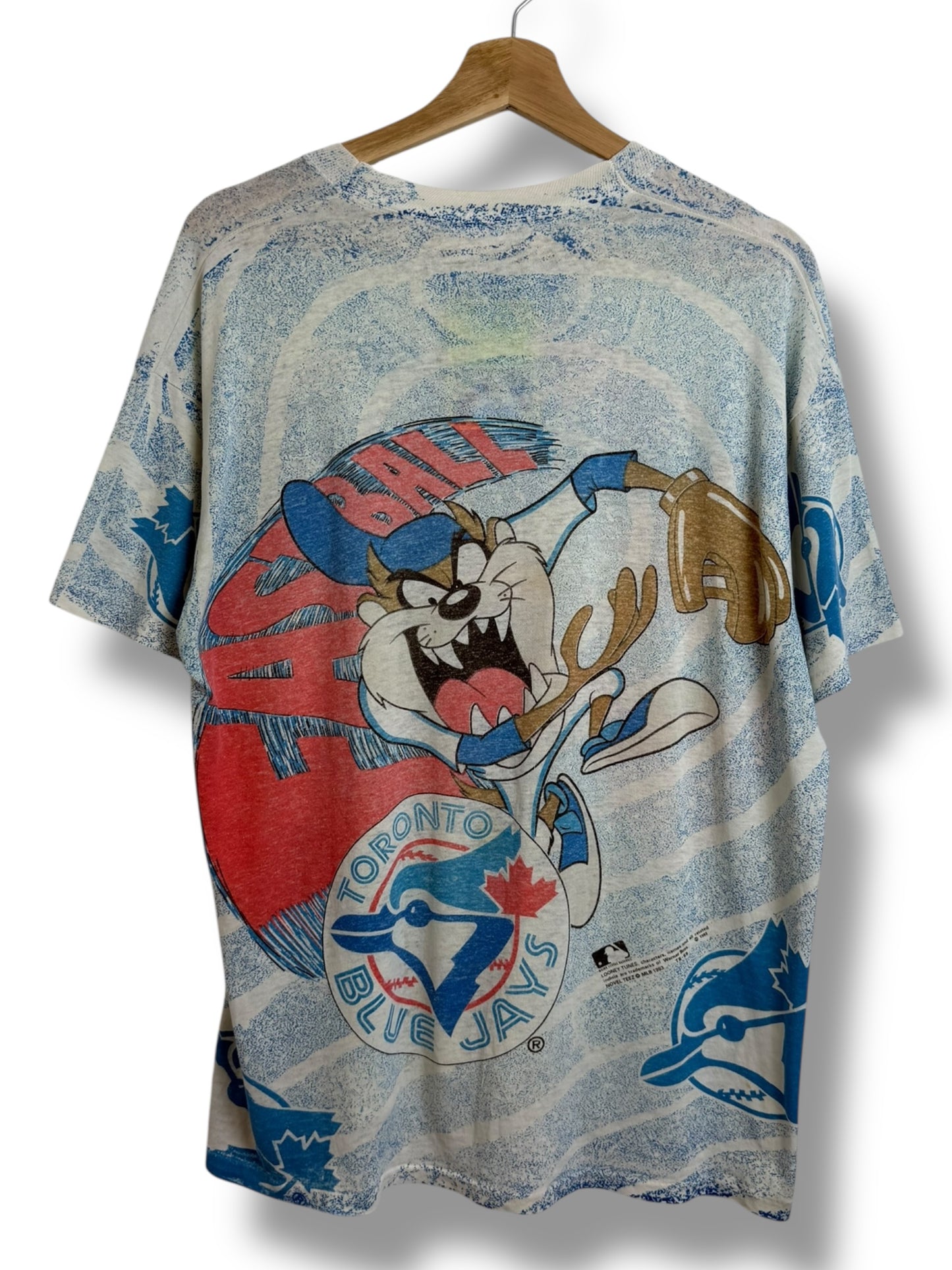 Vintage 1993 Looney Tunes x Blue Jays “Fastball” T Shirt