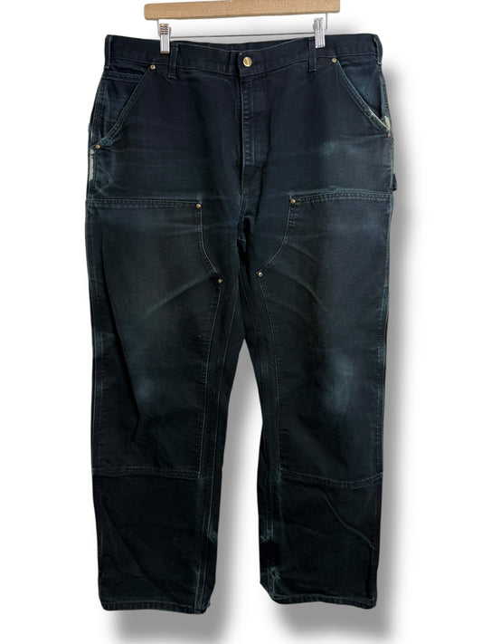 Vintage 2000’s Made In USA Carhartt Black Double Knee Pants