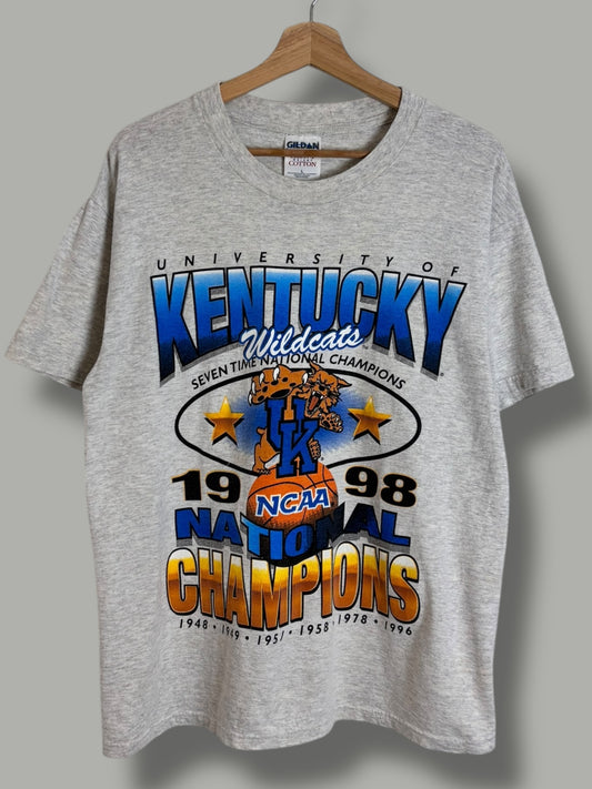 Vintage 1998 Kentucky Wildcats NCAA National Championship T Shirt