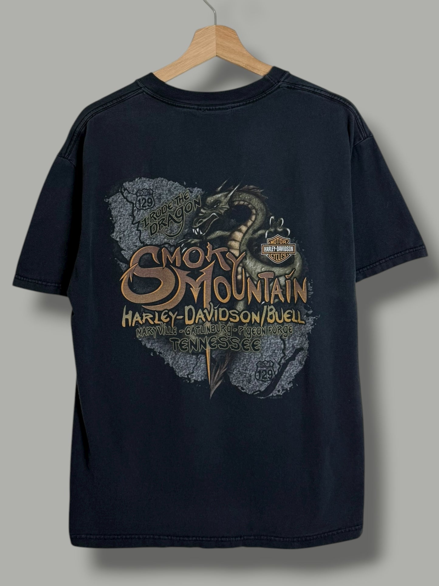 Vintage 2007 Harley Davidson "Smoky Mountain" T Shirt