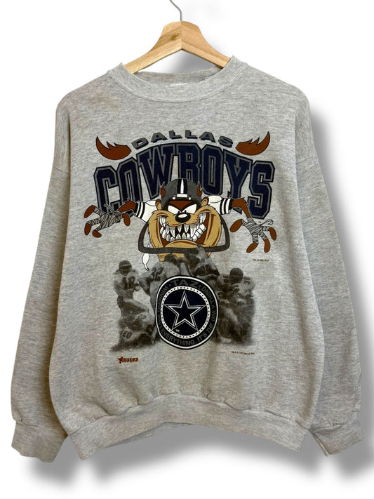 Vintage 1992 Taz Mania x Dallas Cowboys Promo Crewneck