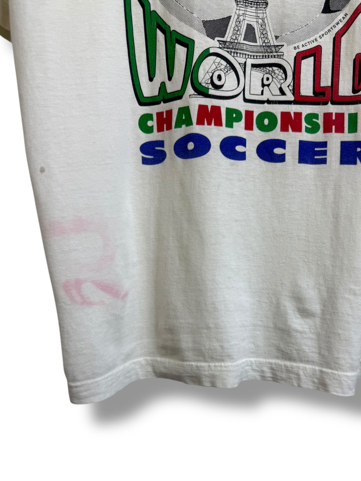 Vintage 1998 Italy World Championship Soccer T Shirt