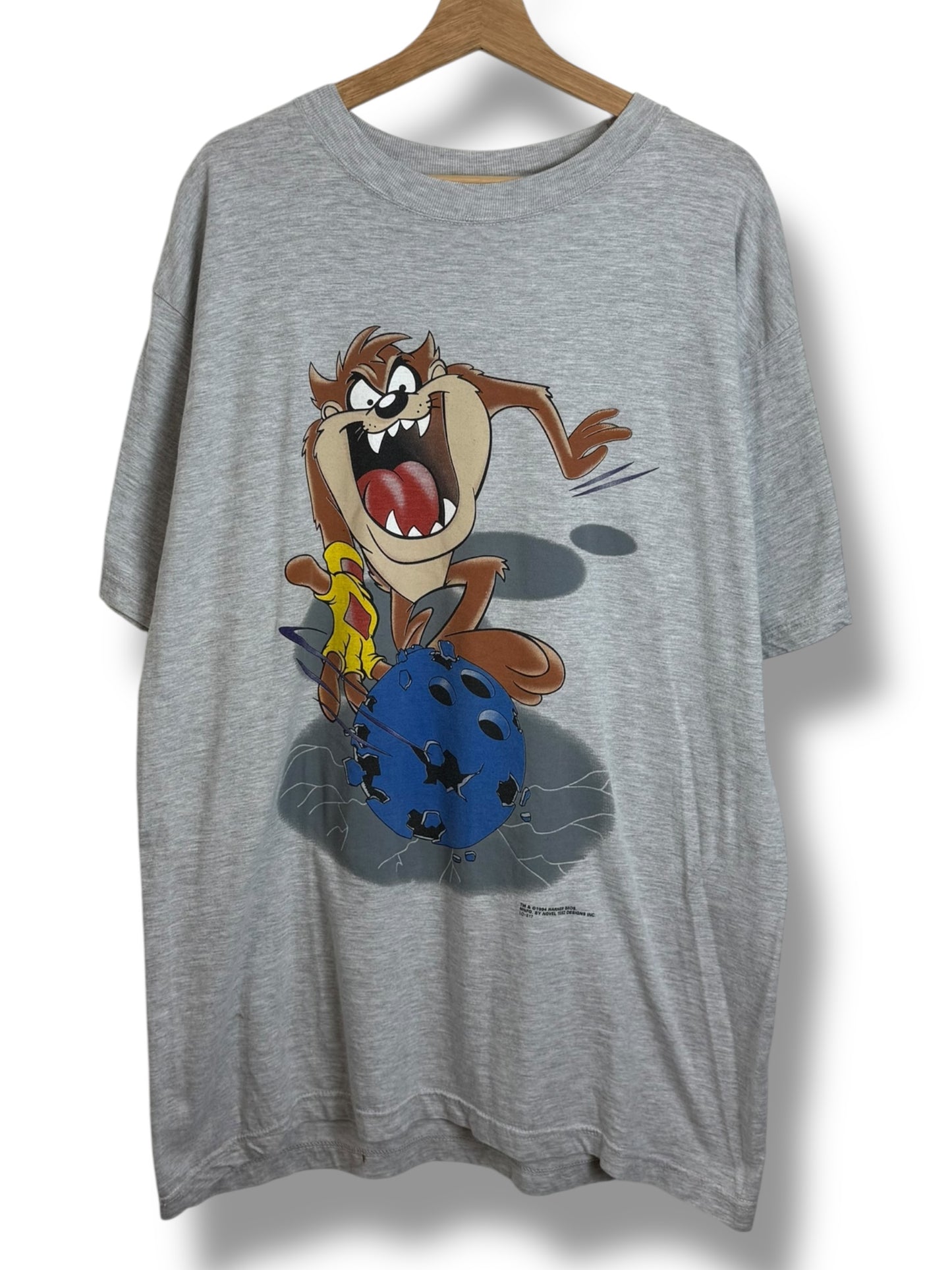 Vintage 1994 Looney Tunes Taz Bowling T Shirt