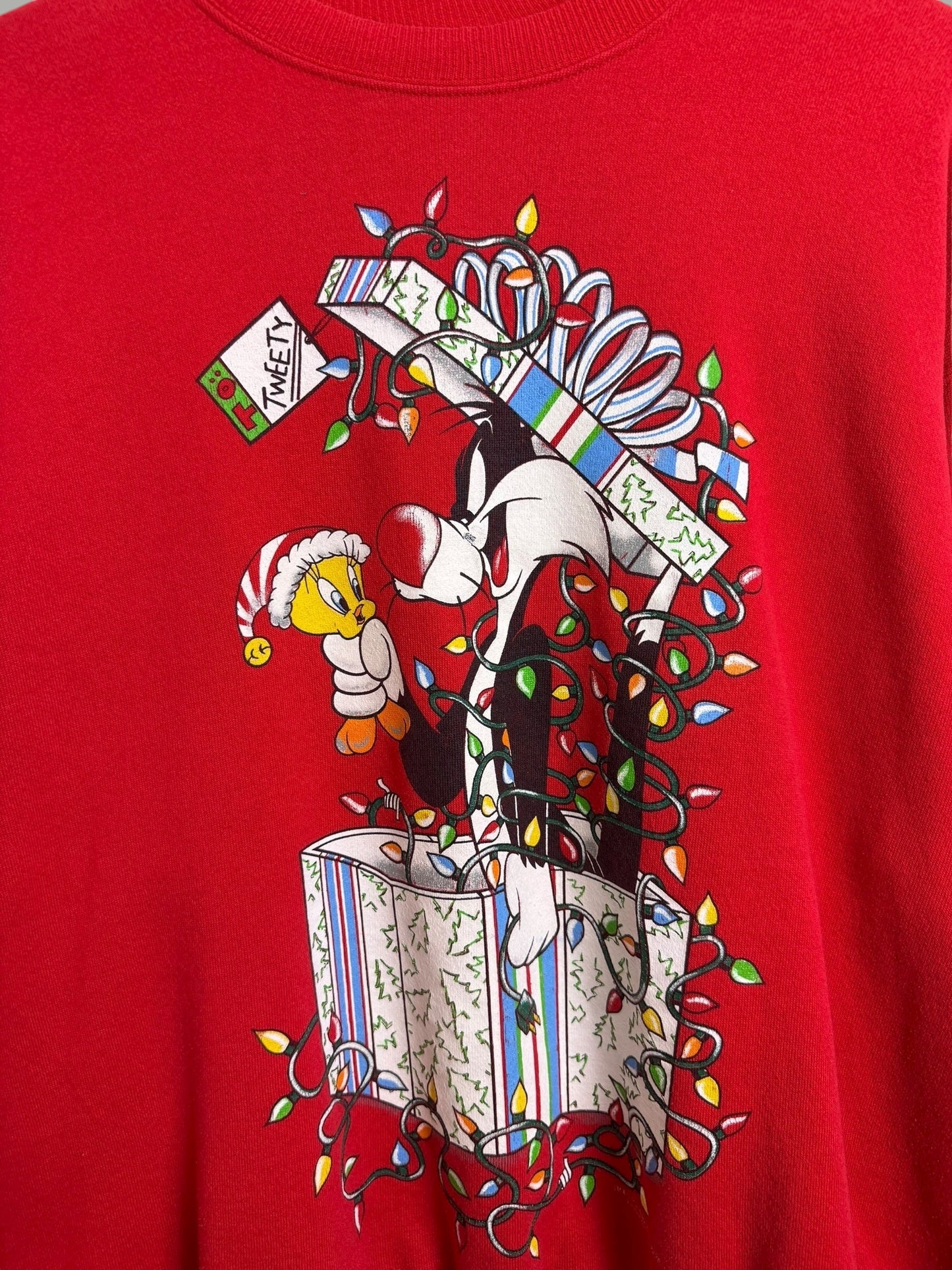 Vintage 1994 Looney Tunes Christmas Crewneck