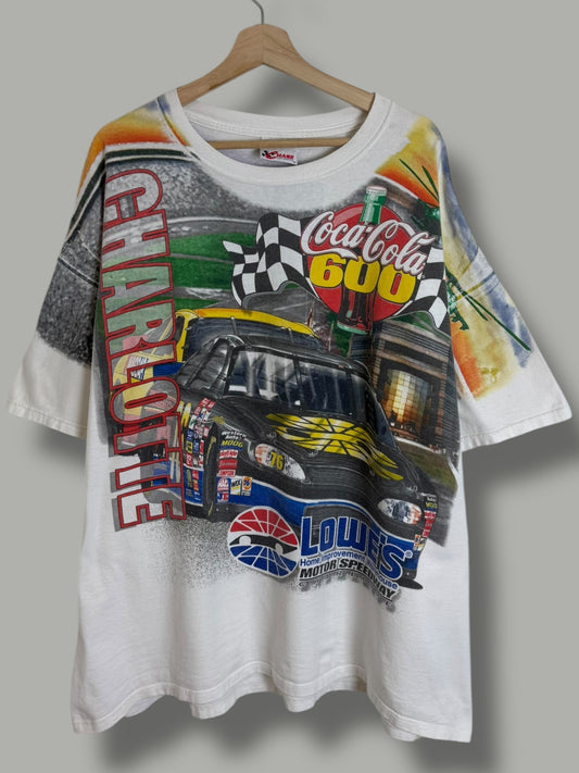 Vintage 90's Coca Cola Nascar AOP T Shirt