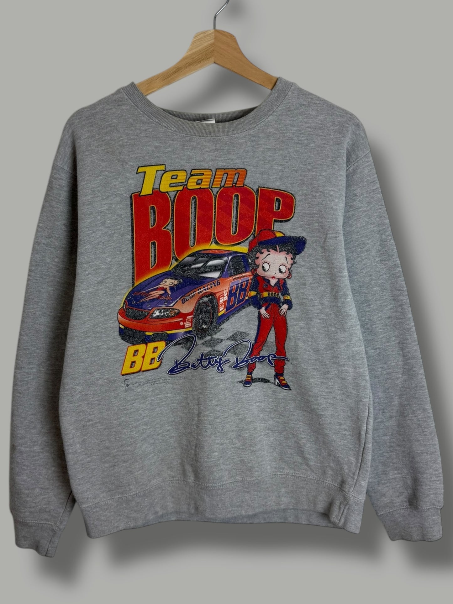 Vintage 2000's Betty Boop "Team Boop" Nascar Crewneck