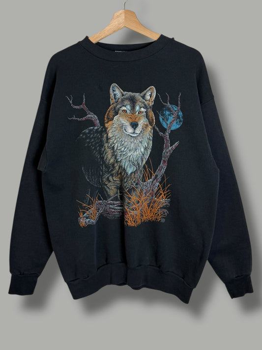 Vintage 1997 Nature Wolf Crewneck