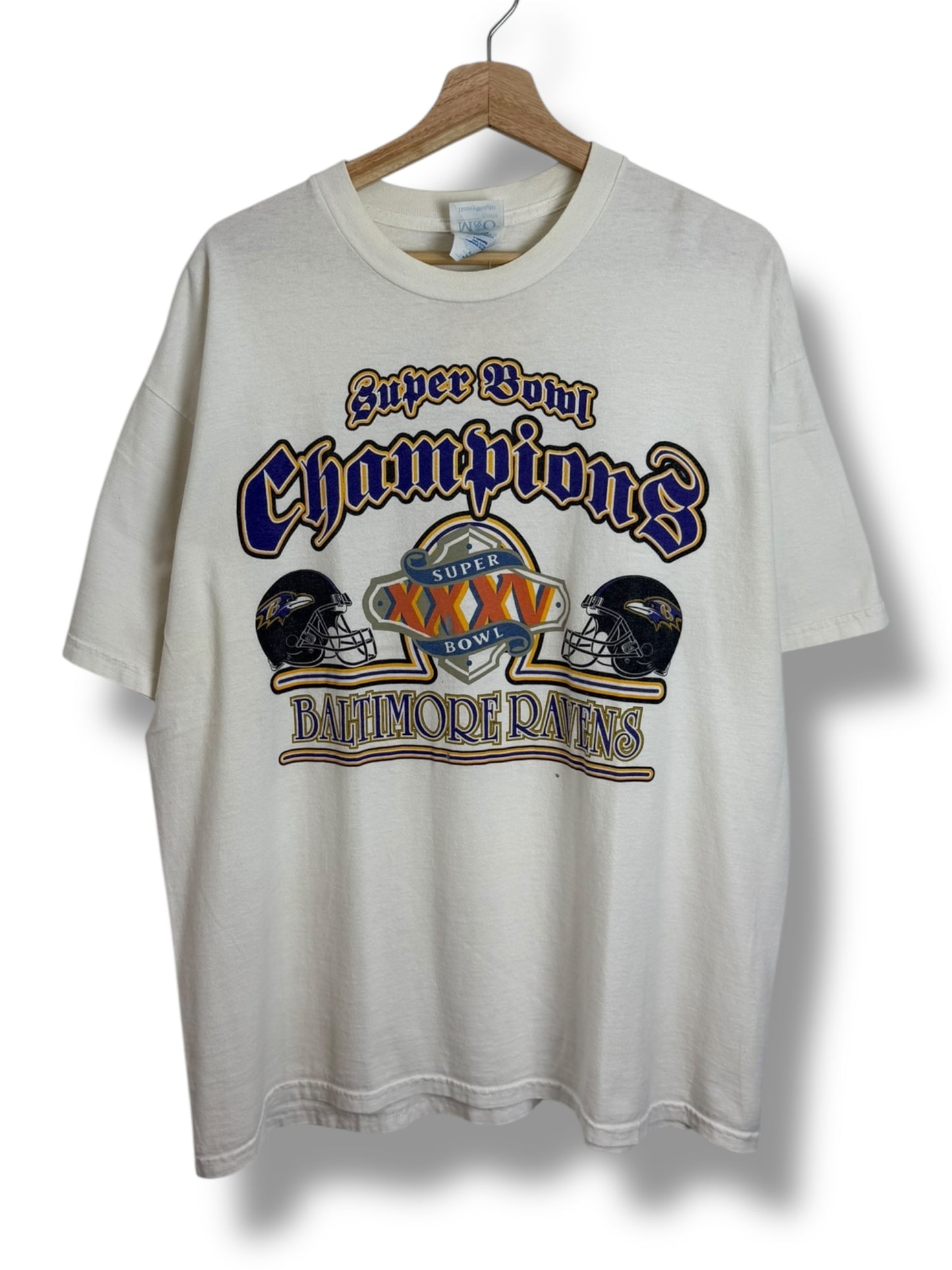 Vintage 90’s Superbowl Baltimore Ravens XXXV T Shirt