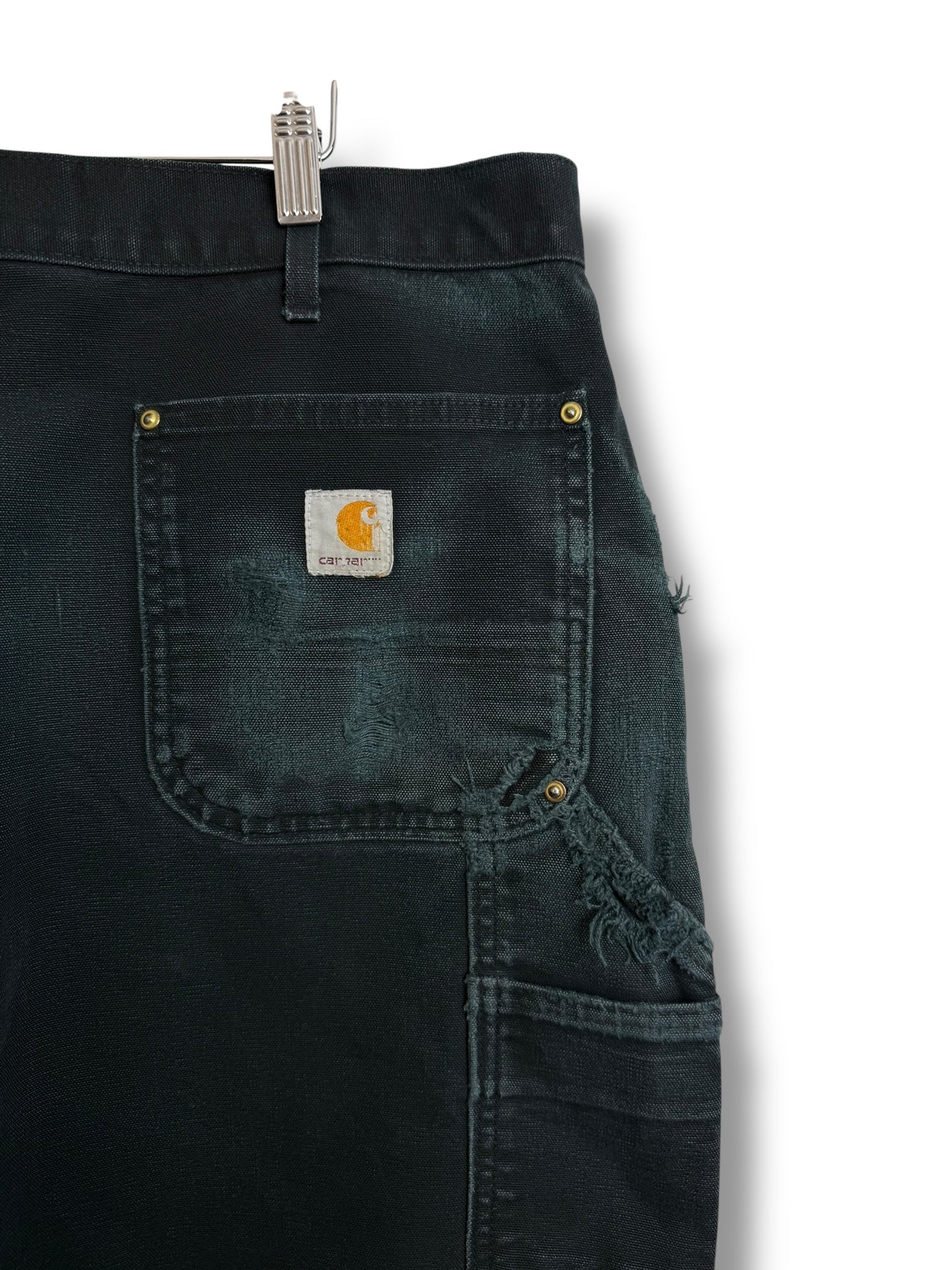 Vintage 2000’s Made In USA Carhartt Black Double Knee Pants