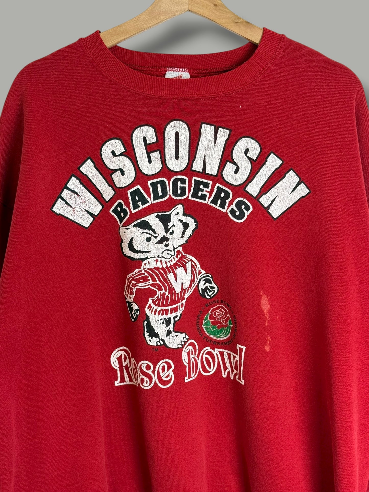 Vintage 90's Wisconsin Rose Bowl Crewneck